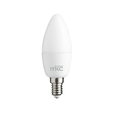 MKC - 499048540 - Lampada led candela 6w e14 3000k luce bianca calda -  Confezione risparmio da 2 PZ - 8006012368314