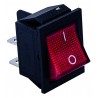 Interruttore rosso doppio 0-1 16A 250V a bilanciere T-max 85°C